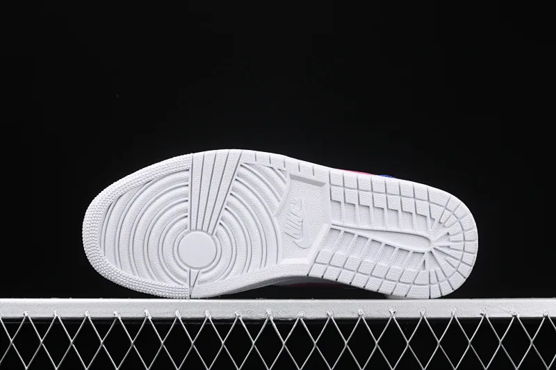 All categories Air Jordan Jordan series basketball shoes Air Jordan 1 Mid Air Jordan 1 Mid AJ1 Joe 1 white blue purple Chinese basketball shoes 554724-451